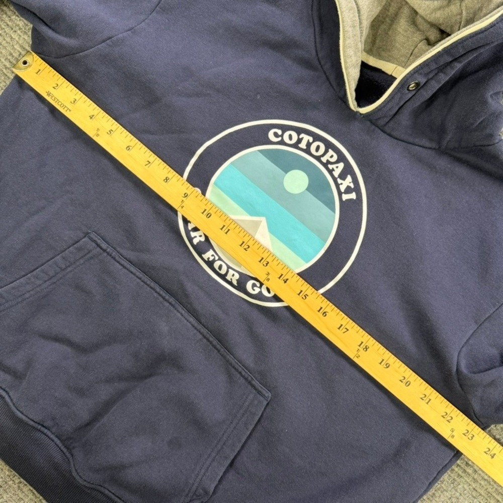 Cotopaxi Gear For Good Navy Blue Logo Hoodie Sweatshirt Womens Large Outdoors - Picture 9 of 12